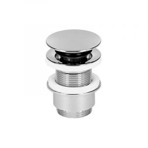 Bonde Klicker/fixe plaque chrome, diam. 63 mm, l 30-45 mm, sans trop-plein