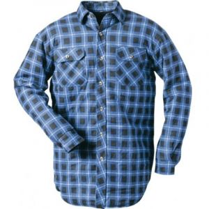 Craftland - Chemise de travail hiver Taille l, bleu-&agrave; carreaux