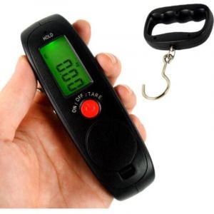 Portable P&egrave;se Bagage Electronique, Mini P&egrave;se Bagage avec Crochet, Balance de Bagage Num&eacute;rique avec Affichage LCD, Capteur de Haute Pr&eacute;cision