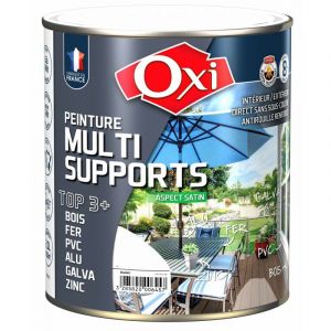 Peinture satinee multi-supports TOP3 vert olivier 0.5L