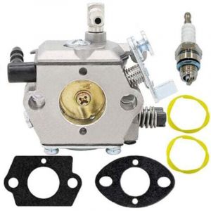 Compatible avec carburateur pour Stihl 028 028AV 028WB 028Q 028W SUPER Walbro WT-16B Tillotson HU-40 HU-40D avec bougie et joint