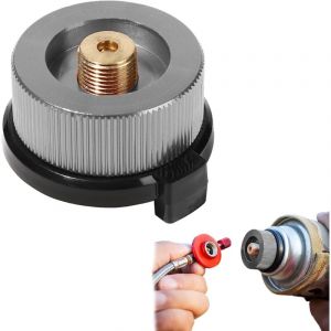 1 pcs Adaptateur de Cartouche de Gaz pour Rechauds de Camping, Adaptateur de Cartouche de Gaz &agrave; Bouteille de Gaz, Adaptateur. - Csparkv