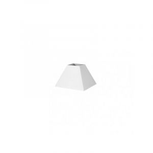 Abat-jour pyramide mezzo e27 white 20dx10dx15h tissu popeline