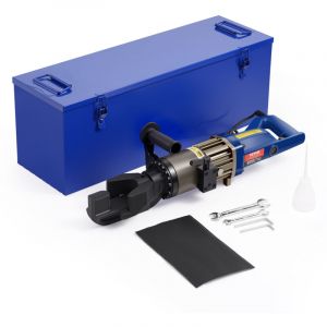 Cintreuse de Barres deArmature Electrique, 1500 w, Machine a Cintrer Hydraulique Portable, Angle Pliage 0-90&deg; 6-20 mm, avec Mallette a Outils, Bidon