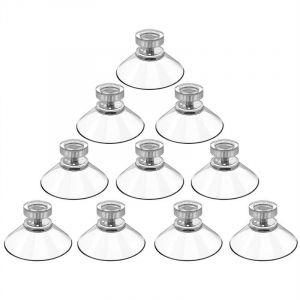 Ahlsen - 10 Pièces ventouse a visser,Ventouse Filetée Ventouses avec Filetage,Ventouse en Plastique pvc Suspension Ventouse Transparente,ventouse