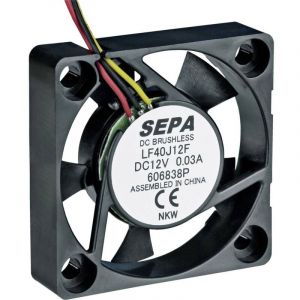 Sepa - LF40J12SE22 Ventilateur axial 12 v/dc 8.3 m³/h (l x l x h) 40 x 40 x 10 mm