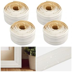 Feiyue - Bordure de papier peint 3D imperméable, bordure murale autocollante en mousse, autocollant amovible en mousse flexible pour décoration de