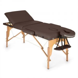 Klarfit - mt 500 Table de massage pliante 210 cm 200 kg mousse fine -marron