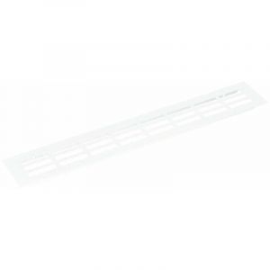 Grille de ventilation rectangulaire à encastrer multifonction Aération Air Intérieur Extérieur Meuble Murale Perforée Cache Protection, 400 x 60mm
