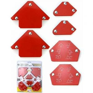 6 Pi&egrave;ces Aimant Soudure, Positionneur Soudure Magn&eacute;tique Angle Soudure 30&deg;/45&deg;/60&deg;/75&deg;/90&deg;/105&deg;/120&deg;/135&deg;, Force de Maintien 6,8kg/15lbs