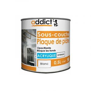 Peinture Sous-couche acrylique 0.5 litre blanc Addict