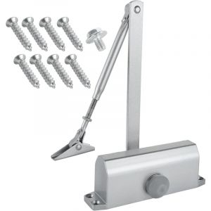 Gistuch - Ferme-Porte Automatique Hydraulique, Groom Fermeture Porte, Ferme Porte à Ressort Réglable, Tampon Fermé Ferme Porte Automatique, Tampon