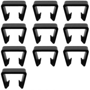 10 Pi&egrave;ces Patio Meubles Agrafes, 6.3CM Clips de Canap&eacute; D'ext&eacute;rieur en Plastique Clips de Fixation pour Meubles en Osier Robustes Connecteur