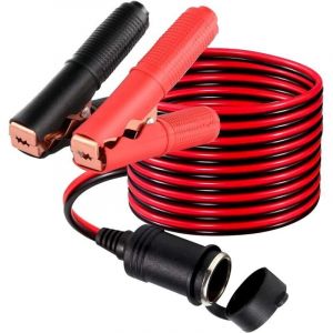 allume cigare pince crocodile Adaptateur Clip de Batterie 12v allume-cigare prise c&acirc;ble pince crocodile pour batterie avec fusible （2.0m）