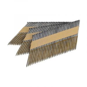 Pointes en bande 34° 3.1x90 Annelées Galvanisées Tête en d - Sans gaz - Boite de 2200 clous - arca - SPB343190RSG