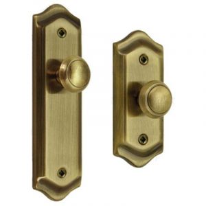 Bouton de garde-robe R.Eq-T203 mod&egrave;le Lorca cuir anglais mat