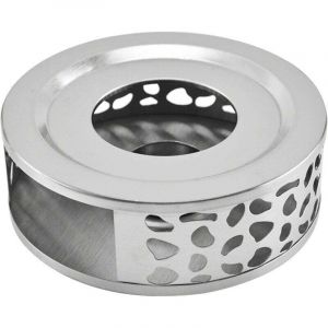 Chauffe-Th&eacute;i&egrave;re en Acier Inoxydable Teapot Warmer Chauffe Plat avec Bougie Support Bougie , XU,Chauffe-Base Plat Th&eacute;i&egrave;re R&eacute;chauffeur avec