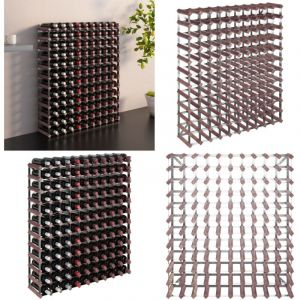 Vidaxl - Casier à bouteilles pour 120 bouteilles Marron Bois pin solide - casier à bouteilles - casiers à bouteilles - Home & Living - Brun