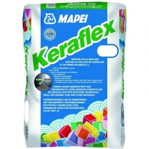 Mortier-colle pour carrelage (C2 EG) KERAFLEX - Sac de 25 Kg - BLANC