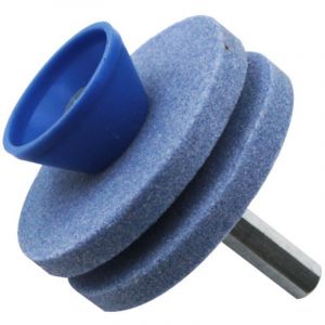 1 Pi&egrave;ces accessoires de tondeuse &agrave; gazon syst&egrave;me d'aff&ucirc;tage des couteaux outil d'aff&ucirc;tage de lame aff&ucirc;teur d'outils aiguillon de la lame Alumine Blue