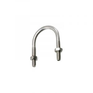 Etrier Inox A2 Fond rond à Tube De 49 Fileté M8/28-3 pièces