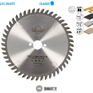 Leman &ndash; Lame de scie circulaire carbure D.160mm &ndash; Al&eacute;sage 20mm &ndash; &Eacute;paisseur 2,5mm &ndash; 48 dents TP pour bois et aluminium