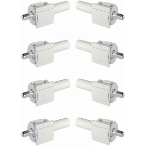 Cyclingcolors - 8x Taquet support d'étagère à encaster dans trou de perçage Ø5mm avec système à ressort pour tablettes plateaux bois Meuble Placard