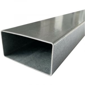 Signaletique.Biz France &ndash; Poteau acier galvanis&eacute; 80x40mm &ndash; R&eacute;sistance &agrave; la corrosion 10 ans &ndash; Pour panneaux de signalisation et cl&ocirc;tures &ndash; Usage