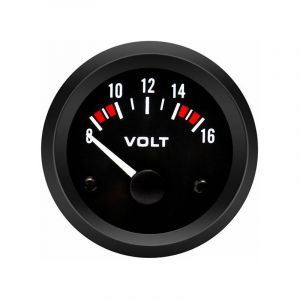 Beijiyi - Voltmètre Volt Jauge BX100007 52mm/2in Voltmètre Jauge (8-16V) voltmetre voiture gauge+gorgeri universal 12v voltmètre