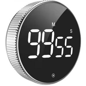 Minuteur de cuisine, minuteur de cuisine &agrave; compte &agrave; rebours, id&eacute;al pour les formations culinaires, minuteur magn&eacute;tique num&eacute;rique, &eacute;cran LCD, commande
