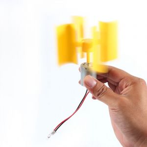 UPALDHOU Kit FAI - -Le Petit Ele Applique Que Le G&eacute;n&eacute;rateur d'&eacute;lectricit&eacute; Breaze Cojo, pour des D&eacute;monstrations D'&eacute;nergie &eacute;olienne, Peut Fonctionner