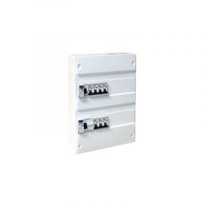 Eur Ohm - Tableau électrique pré-équipé pour logements de T1 à T6 - tableau pré équipé - Tableau pré-équipé 2 rangées / 1 id 63A type ac /1 id 63A