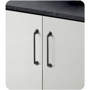 Ensemble de 2 poign&eacute;es de meuble, poign&eacute;e d'armoire, poign&eacute;e de tiroir, poign&eacute;e d'armoire de cuisine, gris, entraxe de 192 mm, alliage de zinc