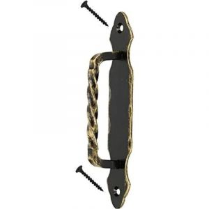 KOTARBAU Poignée de porte en fer forgé 190 mm Noir/doré