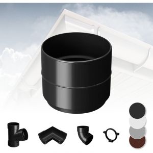Système de gouttière - pvc plastique de 90 mm, sélection de composants Rainway 90: anthracite, Douille de tuyau