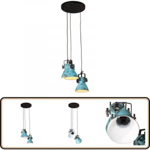 Vidaxl - Lampe suspendue 25 w bleu délavé 30x30x100 cm E27 - Lampe Suspension - Lampadaire - Luminaire Suspendu - Éclairage Intérieur - Décoration