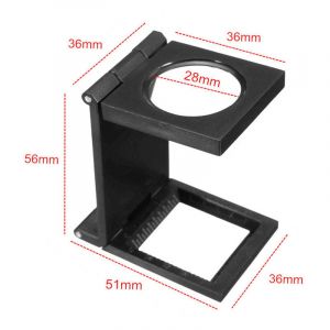 Serbia - Loupe de Table Compte-fils , Pliable Compteur de fils en métal , grossissement de 10x , loupe de lecture pour travail , bureau maison ,
