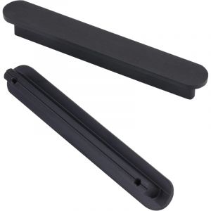 Csparkv - Lot de 6 poignées Noir Poignee de Meuble Cuisine -poignées de placard Poignée Meuble Noir Mat en alliage de zinc Entraxe 64mm