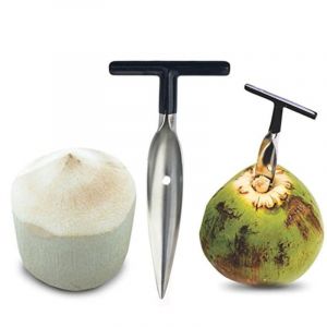 Rapanda - Ouvre-noix de coco en acier inoxydable pour outils d'ouverture d'eau de noix de coco verte fraîche
