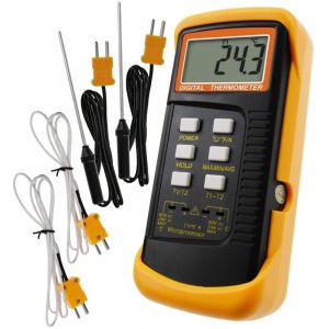 Choyclit - Thermomètre,Thermomètre De Type k Avec Capteur De Thermocouple (° c, ° f Et K),158×75×41mm