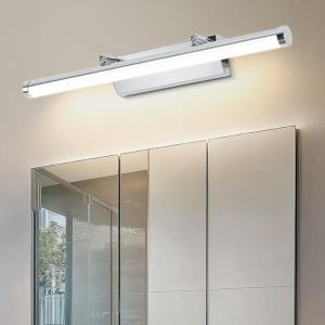 Applique salle de bain 8 W 40 cm - Lampe miroir avec interrupteur IP44 blanc neutre 4000 K pour le maquillage - Lumi&egrave;re LED AC100-240 V non dimmable