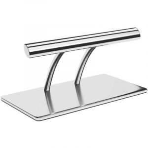 Physa - Repose-Pieds Pour Fauteuil De Coiffure Tube Ovale 35 cm Inox Fini Poli à Poser