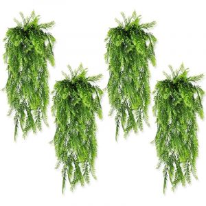 8Pcs Plante Artificielle Tombante Foug&egrave;re Artificielle Plantes Artificielles Suspendues Fausse Plante Verte Tombante Suspendue Foug&egrave;re Plante