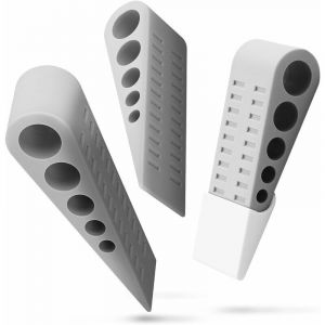 Cale Porte [Lot de 3], Caoutchouc Antid&eacute;rapant sans Fixation Parfait pour Carrelage, Tapis, Moquette, Planch&eacute; et Surfaces Stratifi&eacute; &ndash; But&eacute; Stop