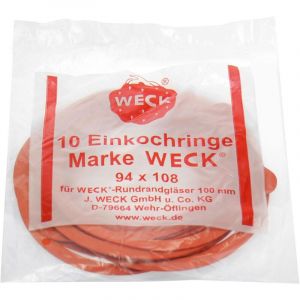 Weck - Joint en caoutchouc 10 pcs. Pour bocaux de conservation ronds avec joint caoutchouc &oslash; 100 mm pour bocaux de conservation
