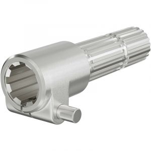 Wiltec Manchon de Prise de force Cardan - Longueur 175 mm - Raccord logement 8-32x38x6 - Raccord sortie 1 3/4" 20D - Ø 44,3 mm - Arbre cannelé de