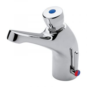 Idral - Série classic mitigeur de lavabo temporisé avec commande par bouton-poussoir