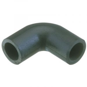 Sauermann - Coude 90&deg; en caoutchouc souple 15 x 15 mm