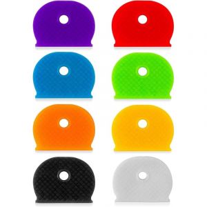 BEBUSINGOTO 32 pcs Couvre-cl&eacute;s Capuchons de Cl&eacute;s &ndash; &Eacute;tiquettes de Cl&eacute;s Identificateurs de Cl&eacute;s Protecteur Organisateur &Eacute;tiquettes Maison Accessoires