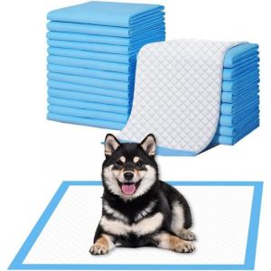 Tapis Absorbant Chien, 33 &times; 45 cm Alaise Jetable Al&egrave;se Pipi Propret&eacute; Educateur Chien Animaux, Aleze Impermeable, Pee Pad Apprentissage la Propret&eacute;